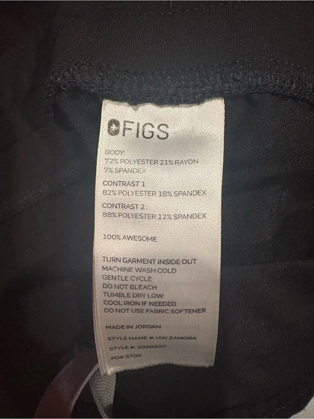 Figs women’s  Black Scrub Pants